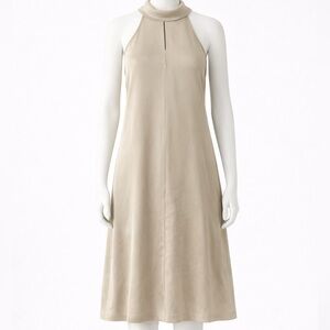 Banana Republic Beige Halter Midi Dress